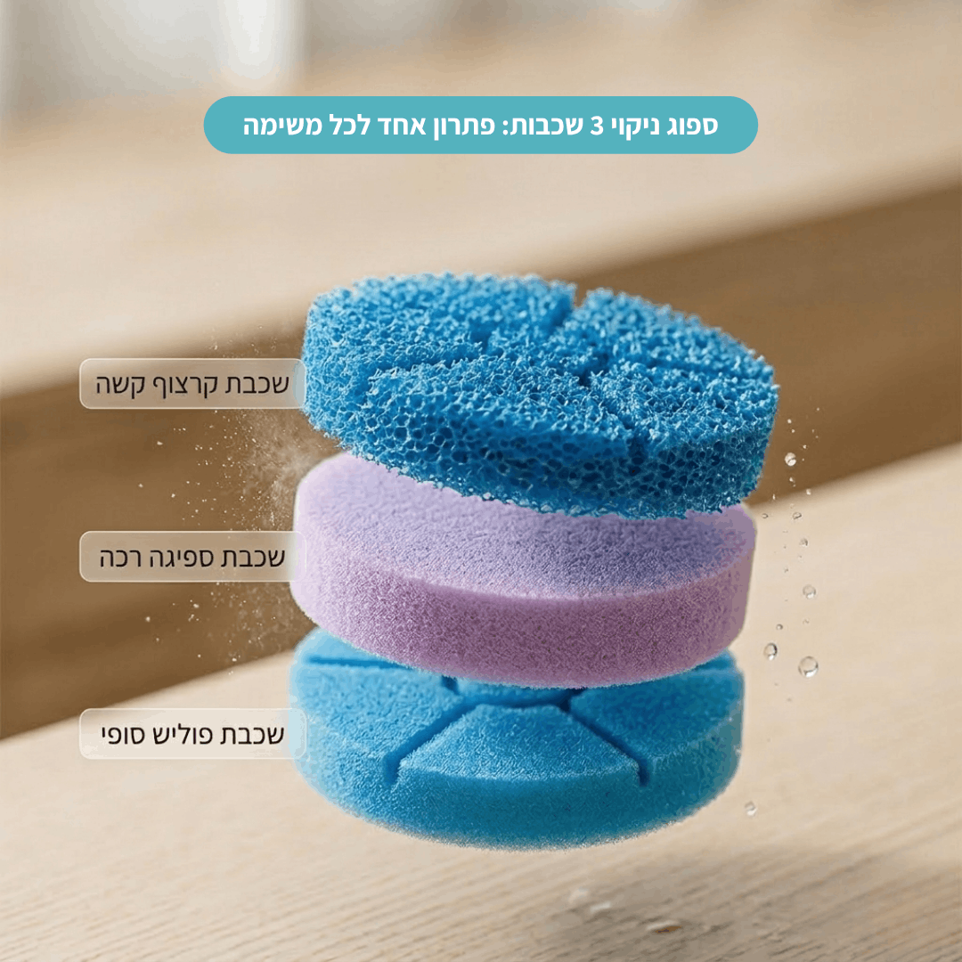 Swipi מברשת ידית ארגונמית